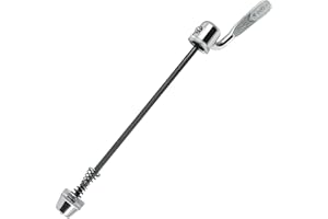 FRDHEE Single Rear Wheel Quick Release Skewer, Standard Bike Wheel Skewers Rod Lever for Turbo Trainer, All Rear Cycle Wheels with Hollow Axle, Silver