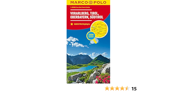 Marco Polo Regionalkarte Osterreich Blatt3 Vorarlberg Tirol Oberbayern 1 200 000 Wegenkaart 1 200 000 Marco Polo Karten 1 200 000 Amazon De Bucher