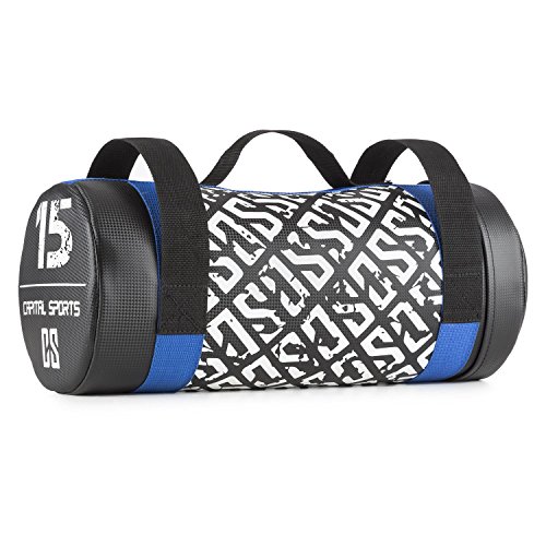 CAPITAL SPORTS Toughbag Gewichtstasche Power Bag Sandbag, funktionelles Krafttraining, mit 3 reißfesten Griffen zum Reißen, Schwingen oder Stoßen (robustes Kunstleder, gepolsterter Schaumstoff) - 8