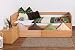Produktbild Holzbett / Funktionsbett "Easy Möbel" K1/s Voll inkl 2 Schubladen und 2 Abdeckblenden, 90 x 200 cm Buche Vollholz Natur