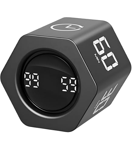 VOCOO Timer Da Cucina Digitale: Timer Magnetico Per Il Conto Alla Rovescia Con Ampio Display A LED, Volume Regolabile, Facile Da Usare Per I Bambini (Batterie Incluse) (venatura Profonda Del Legno