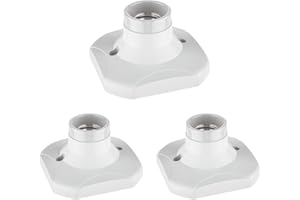 ledscom.de 3 piezas portalámpara de techo ELEKTRA, blanco, 1x E27 máx. 60W