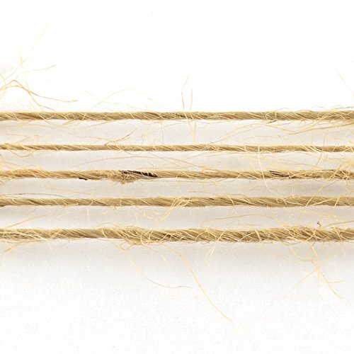 SiAura Material ® – 100m Hanfkordel/Hanfschnur braun 1mm - 3