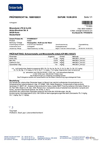 Pine Pollen / Pinien Pollen, Wildsammlung, 99% Zellwandgebrochen,in deutschem Labor auf Schadstoffe geprüft 100g - 3