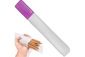 Luxylei Caso De Almacenamiento De Alfiler De Aguja De Tejido Transparente 1 Pc Contenedores De Tubo De Plásco Cominado Caja De Almacenamiento De Agujas De Tejido