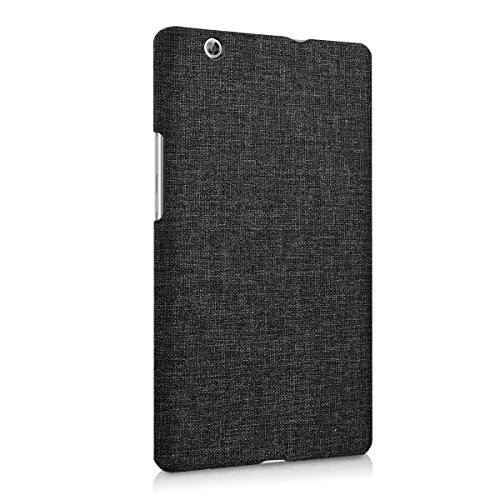 kwmobile Hardcase Stoff Hülle für Huawei MediaPad M3 8.4 – Cover Case in Stoff Design Dunkelgrau - 6