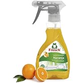 Frosch Dishwasher Spray Orange 300 ml &ndash; Degreasing Cleaner with Natural Extracts &ndash; Removes Grease and Inlay