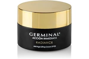 GERMINAL Radiance - Crema Antiarrugas Mujer A Partir de 35 Años | Crema de Dia con Proteccion Solar para Todo Tipo de Pieles que Reafirma Tensa e Ilumina con Efecto Lifting Inmediato 8 Horas - 50 ml.