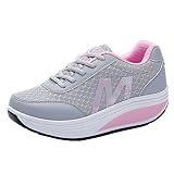 Señoras Atlético Zapatos Chicas Zapatillas Mujer Aptitud Sacudir Zapatos...