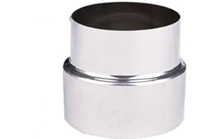HOHOVYVY Stove Pipe Reduction from Diameter 110 mm to Diameter 100 mm, Flue Pipe Reduction, Reduction Stove Pipe, Flue Pipe Reducer, Chimney Pipe, Stainless Steel Chimney Pipe, Premium Chimney Pipe,