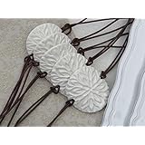 6er Set Keramik Serviettenringe Serviettenhalter weiß