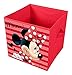 Produktbild Disney Suncity mid402301 'Minnie Mouse' – Cajon Speicherkapazität faltbar, Stoff, Rot, 28 x 3 x 28 cm, 1 Stück