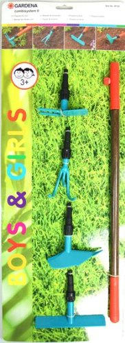 Preisvergleich Produktbild Gardena Gartenset Kinder 5-teilig Gartenwerkzeug Kinderwerkzeug Harke Grubber Pflug