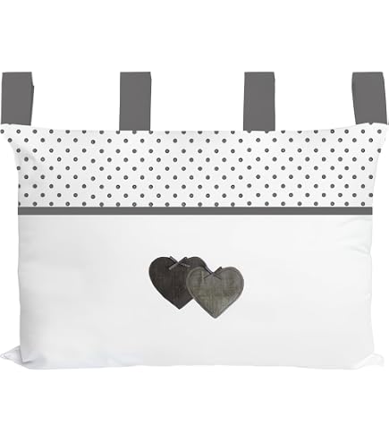LINDER 0509/29/807/160 Monaco Tête de Lit à Pattes Ouatinée Polyester/Coton Blanc 85 x 160 cm