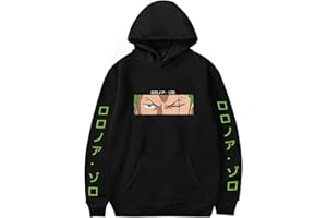 OLIPHEE Felpe con Cappuccio di Serie Ingrandire di Anime Maglietta di Fumetti d'Avventura per Ragazzi e Uomo