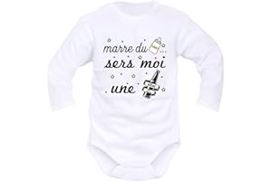IDYLEA Body Bébé Humoristique - humour - Cadeau naissance original - Marre du lait sers moi une biere - idéé cadeau bébé