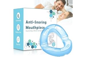 AIOUTGOGO Snoring Aids for Men and Women - Anti Snoring Mouthpiece - Open Front Design Anti Snoring Devices,Ready to Use - Snore Stopper,Adjustable Snoring Mouthpiece,Anti Snore Aids- Blue