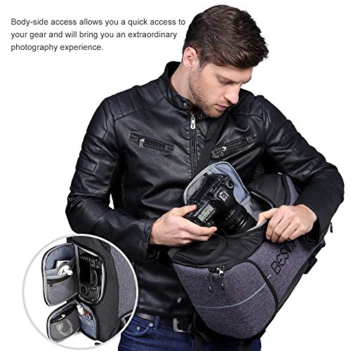 Beschoi - Mochila Fotografía para Cámara Réflex Nikon Canon Sony Tripode Tablet 11