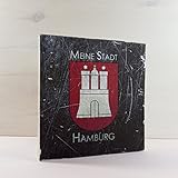Holzbild Shabby-Chic *MEINE STADT HAMBURG**STEEL* Maritim, 20x20 cm *UNIKAT* - Holzbild, Wandbild, Landhausstil, Shabby Chic, Vintage, Bilder, Motive, Hamburg, Geschenkidee, Souvenir, Deko