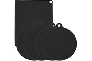 PLUVYZE 5 Pcs Induktionsmatte Induktionskochfeld Schutzmatte, 22cm 24cm 35x25cm Induktionsschutzmatte Silikon HitzebestäNdig 240°C, Kochfeldabdeckung öLbestäNdig Ceranfeldabdeckung für Induktionsherde