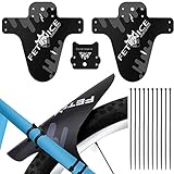 3 PCS Parafango MTB Mud Guard, bike fender anteriori e posteriori Bicycle Fenders , 10 * fascette (grigio)