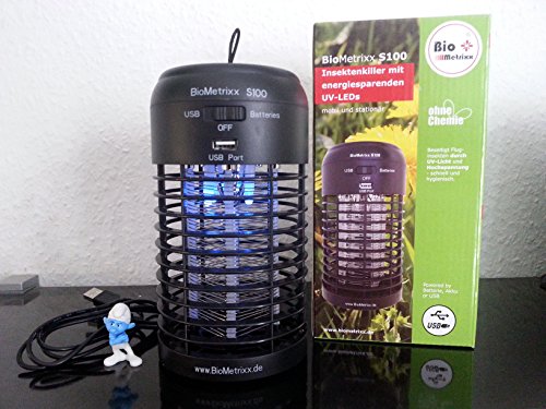 BioMetrixx Insektenkiller mit energiesparenden UV-LED’s S100, schwarz - 3