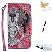 Produktbild Xiaomi Redmi 4A Handyhülle,Xiaomi Redmi 4A Hülle,TOUCASA Brieftasche flip PU leder ledercase magnet leder klappbar Hülle etui tasche 360 grad Karte Halterung Kartenfächer extra Dünn Klapphülle Elephant Paradise Leinwand Oberfläche Anti-Wasser für Xiaomi Redmi 4A-Mandala-Elefant+ Gratis Touch Stylus Pen & Staubstecker