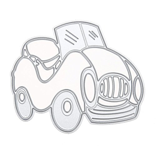 Amazingdeal365 Auto 1 Metall Form Schablonen Schneiden DIY Dekor Sammelalbum Karten Buchzeichen Lesezeichen als Geschenk für Freunde Geburtstag Kinder,Kindergarten Hobby Schule Handarbeit Unterricht usw. Ein tolles Geschenk!