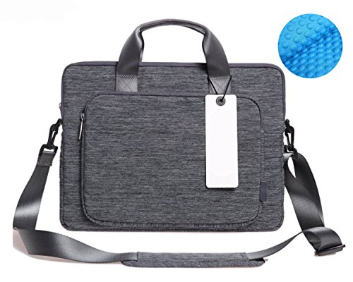 Simtyso ShockProof Neoprene Sleeve Case(11,6, 13.3, 15.4Zoll) Ultrabook /Netbook Business Laptop Netebook Laptophülle Notebooktasche Schultertaschen Schutzhülle Hülle Sleeve Tasche für Apple Macbook Air, Macbook Pro Retina,Surface Pro, iPad Protective Carrying Hüllen Bag(15.4zoll,grau)