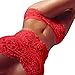 Produktbild Underwear Set VENMO Frauen Spitze Tube Top Unterwäsche Set Club Unterwäsche (M, Red)