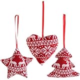 3pcs Decoración Colgante para Árbol de Navidad Bricolaje Regalo Ornamento