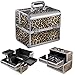 Beyondfashion Black Beauty Box Beauty Jewellery Storage Bag Nail Saloon Case (Leopard)