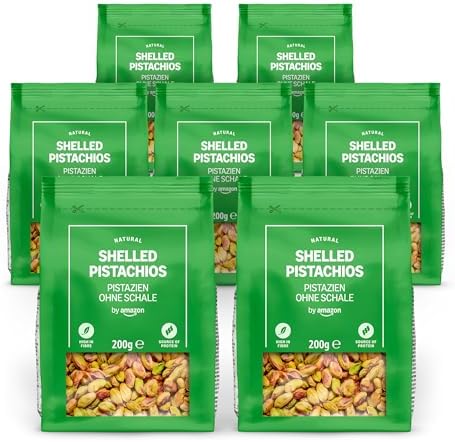 by Amazon Naturale Pistacchio sgusciati, 7 x 200 g