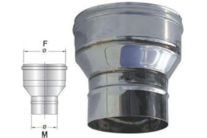 SGM CLIMA SRLS AIR EVOLUTION Riduzione e/o aumento di diametro in acciaio inox per canna fumaria (DN 80-130)