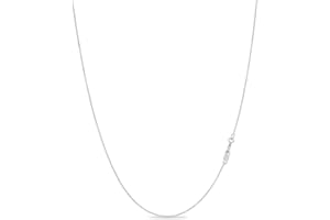 KEZEF 925 Argento Sterling catene collana per le donne 18K 0,7 millimetri Catena d'argento Donne sottile collana d'oro Donne Sterling Silver collana d'argento Donne catena d'oro Donne Bulk