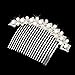 Faux Pearl Rhinestones Bridal Hair Comb Slide Clip Hair Accessories