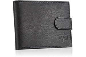 Betlewski® Skórzany portfel męski OPTIMAL | z prawdziwej skóry koziej | zabeczpieczenie RFID | prezent dla niego | kolor : czarny