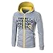 Produktbild Herren Hoodie Pullover Btruely Warme Mantel Männer Outwear Winter Langarm Herren Kapuzenpullover Parka Männer Mit Kapuze Kapuzenjacke (XL, Grau)