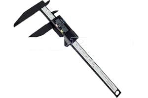 Digitalt skjutmått, 300mm 200 elektronisk digital kaliper Lcd Plast Vernier Caliper Long Jaw Micrometer Inre yttre diametermätare Mätverktyg(150mm long jaw)