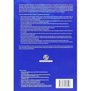 Manual de Publicaciones de la American Psychological Association / Publication Manual of the American Psycholo