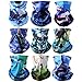 Produktbild ACBungji 9 Stück Multifunktionstuch Gesichtsmaske Motorradmaske Sturmmaske Maske für Motorrad Ski Snowboard Snowboard Paintball Fahrrad Bergsteigen Trekking Skateboarden Angeln Meeresorganismus