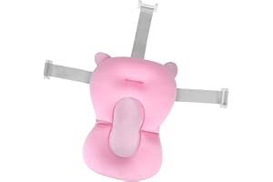 HAOZAIKEJI Baby Badewannenkissen Unterstützung Baby-Badekissen Neugeborene Babybadematte Kleinkind Weich Baby-Badewanne Badekissen Bequem Babymatte Badewanne Kinder Badewanneneinsatz Sitz für 0-12 Monate Baby