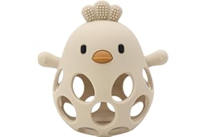 SICHY Anneau de dentition pour bébé, en silicone pour jouet de dentition, Anneaux de massage,Aide à apaiser les gencives,jouet sans BPA,convient aux enfants agés 3 à 6 mois,cadeau bébé pour naissance