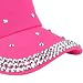 Voberry® 1Pcs New Fashion Baby Girll Boys High Quality Hip-Hop Baseball Cap Rhinestone Star Shaped Snapback Hat (Hot Pink)