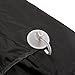 WINOMO Beard Apron Gather Cloth Bib Facial Hair Trimmings Catcher Cape Sink (Black)