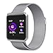 Produktbild WOSOSYEYO NB-212 1.3" Touch Screen Smart Watch mit Pedometer Analysis Schlafüberwachung Band für iPhone und Android Smartphone (Sliver)