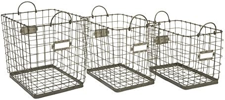 Newbridge Wire Storage Baskets - Set of 3