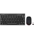 Perixx PERIDUO-712 Set Tastiera E Mouse Wireless Spagnolo QWERTY, 13 Tasti Multimediali, Crittografia 128-bit