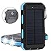Solar Charger, Tagital Solar Power Bank 12000mAh External Backup Battery Pack Dual USB Solar Panel Charger with 2 LED Light Carabiner Compass Portable for Emergency Outdoor Camping Travel (Blue) RS.3099.00