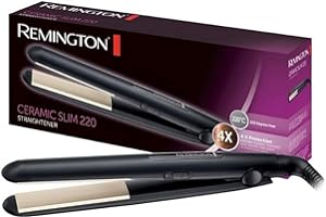 Remington Lisseur Cheveux [4X protection] Ceramic Slim (Revêtement Céramique Tourmaline Antistatique & Glisse facile, chaleur homogène & Brillance) Fer à lisser S1510